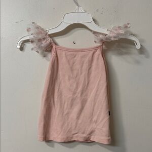 Pink Kids Top with Floral Sleeves